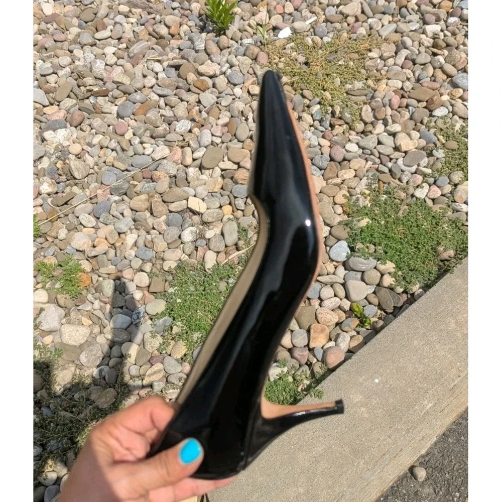 Quiet Luxury Black Patent Pointed Toe Pumps Cole Haan 11B Repair As Is